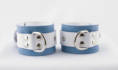 Crystal Blue cuffs, Jag Cuffs, bondage, sex